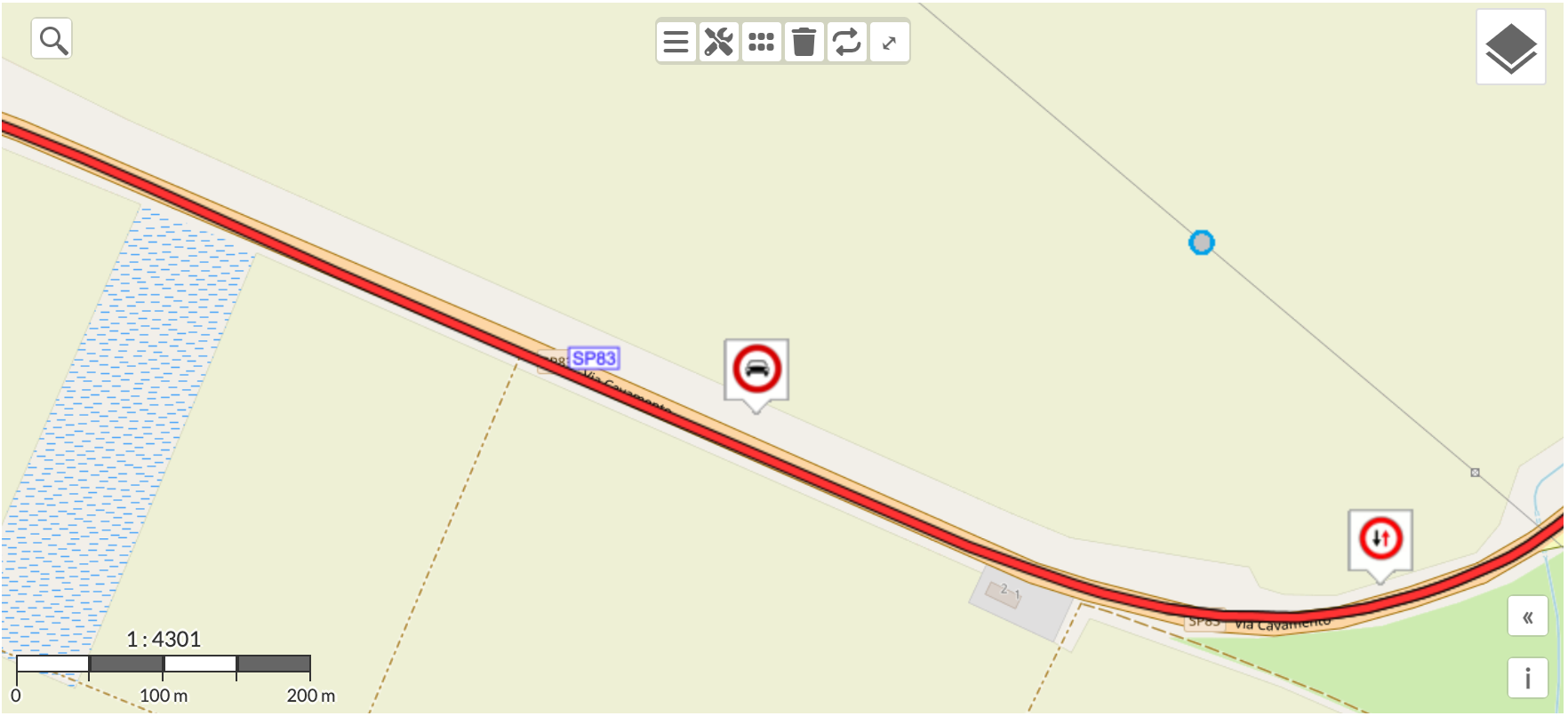San Giovanni in Persiceto, chiusura temporanea della SP 83 per lavori al percorso ciclo-pedonale